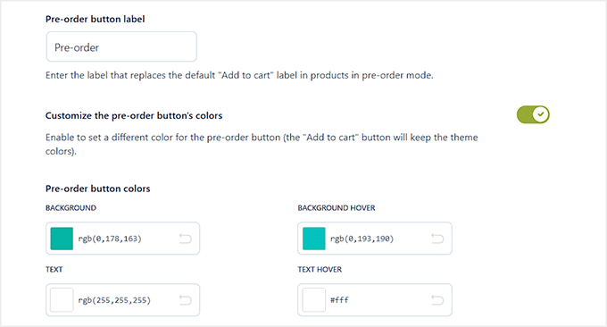 Customize the pre-order button in YITH