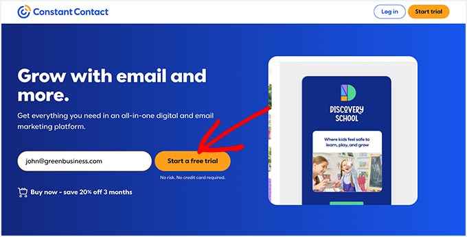 Constant Contact Website