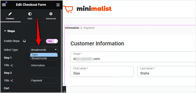 Add a progress indicator to checkout with FunnelKit