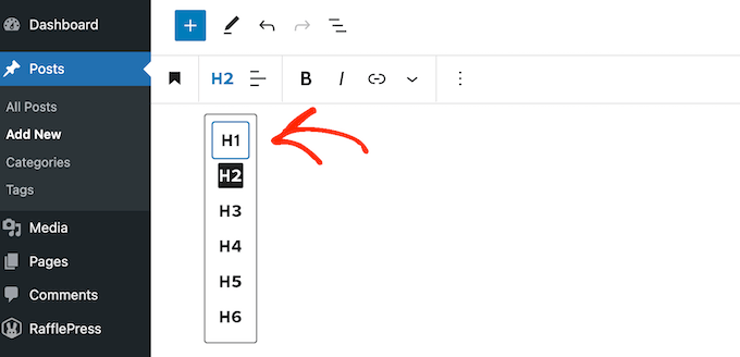 The built-in WordPress header styles The built-in WordPress header styles