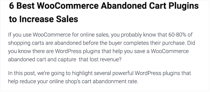 An example of a great blog intro An example of a great blog intro