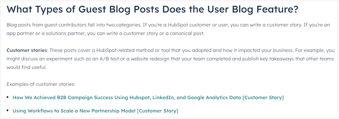 An example of a 'write for us' page, on a website that accepts guest blogs An example of a 'write for us' page, on a website that accepts guest blogs