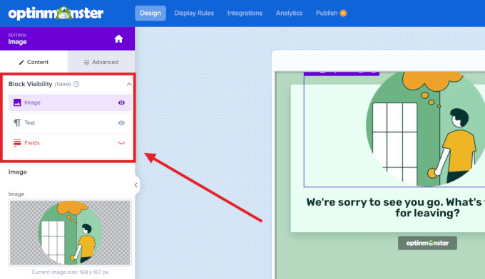 Show and hide blocks on mobile 