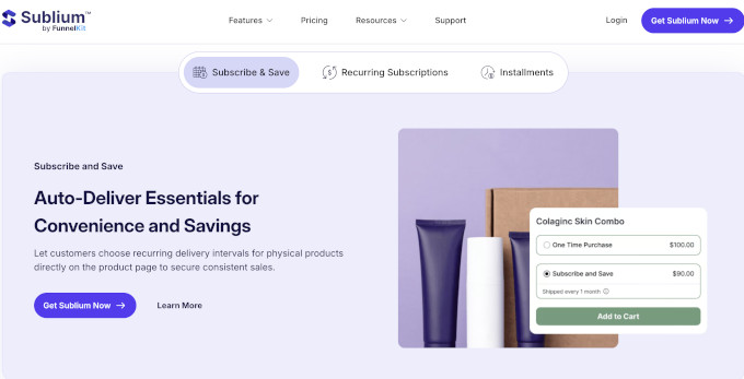 Sublium - WooCommerce Subscription plugin