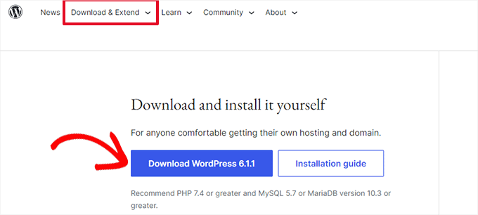 download-wordpress How to download WordPress