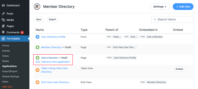Opening the 'Add a Member' Page Opening the 'Add a Member' Page