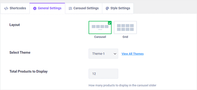 Configure grid settings