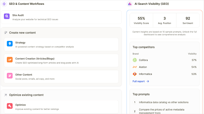 Tracking AI Search Visibility With Writesonic