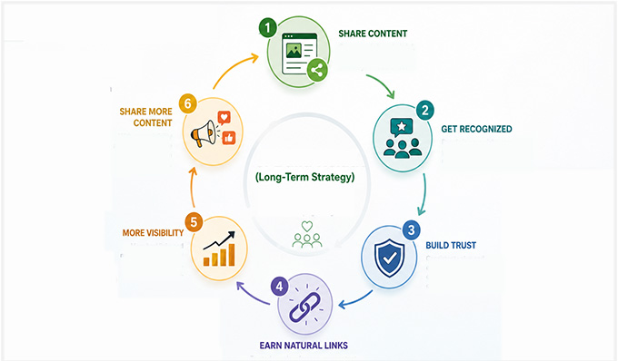 Earn backlinks over time