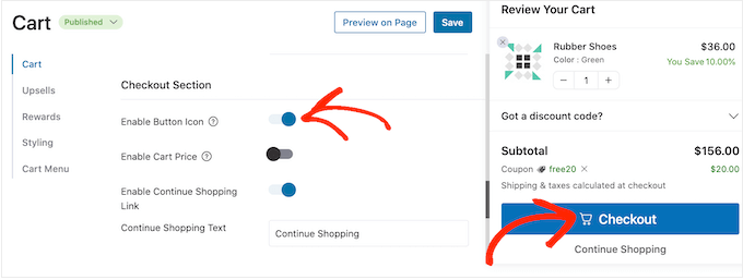 FunnelKit's checkout settings FunnelKit's checkout settings