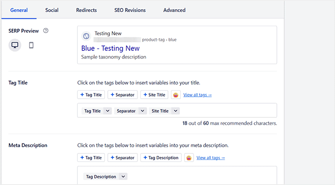 Add WooCommerce tag details in AIOSEO