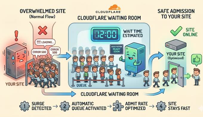 How Cloudflare Waiting Room Prevents Crashes During Sales