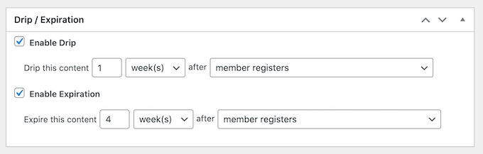 Adding an expiration date to a content dripping campaign Adding an expiration date to a content dripping campaign