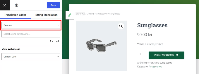 Translating a WooCommerce Product Page with TranslatePress Translating a WooCommerce Product Page with TranslatePress
